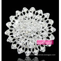 beautiful silver flower design corsage brooch